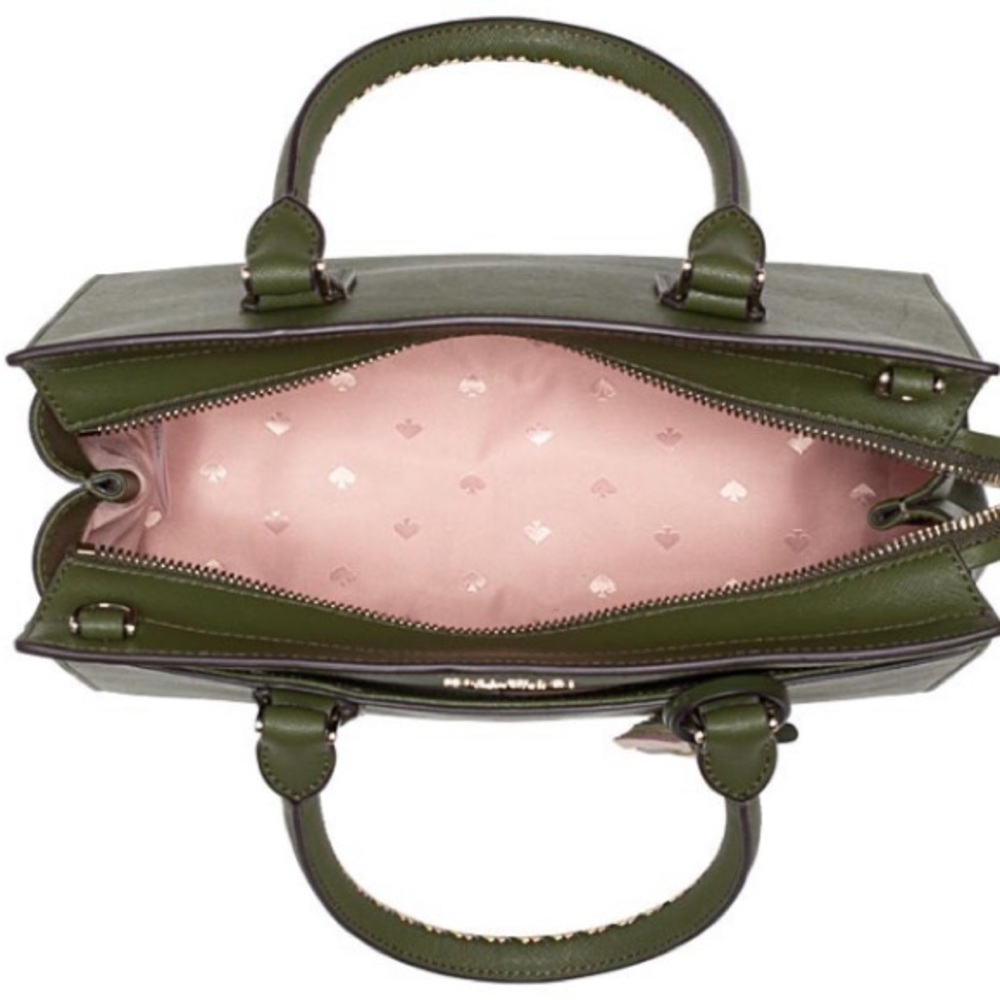 Kate spade Cameron woven sapling green satchel - Picture 5 of 6